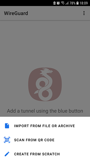 How to set up WireGuard VPN for Android: Step 3