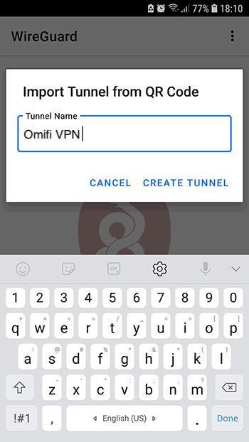 How to set up WireGuard VPN for Android: Step 5