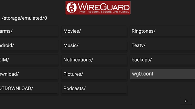 How to set up WireGuard VPN for Android TV: Step 7