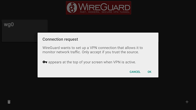 How to set up WireGuard VPN for Android TV: Step 8